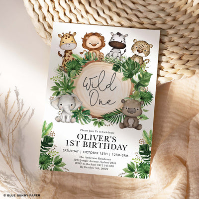 Wild One Birthday Invitation