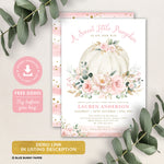 Pumpkin Baby Shower Invitation