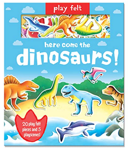 Play Felt Here Come the Dinosaurs Book with Felt dinosaurs
