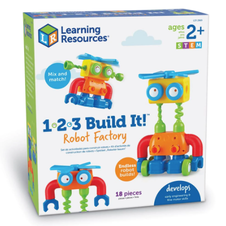 1-2-3 Build It! Robot Factory Kit