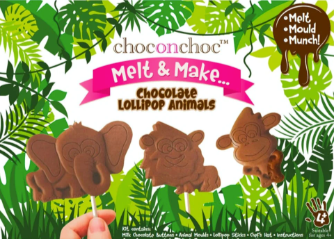 Choconchoc Melt & Make Chocolate Lollipop Animals Kit