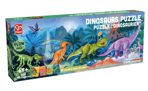 Glow in the Dark 200 Piece Dinosaur Puzzle