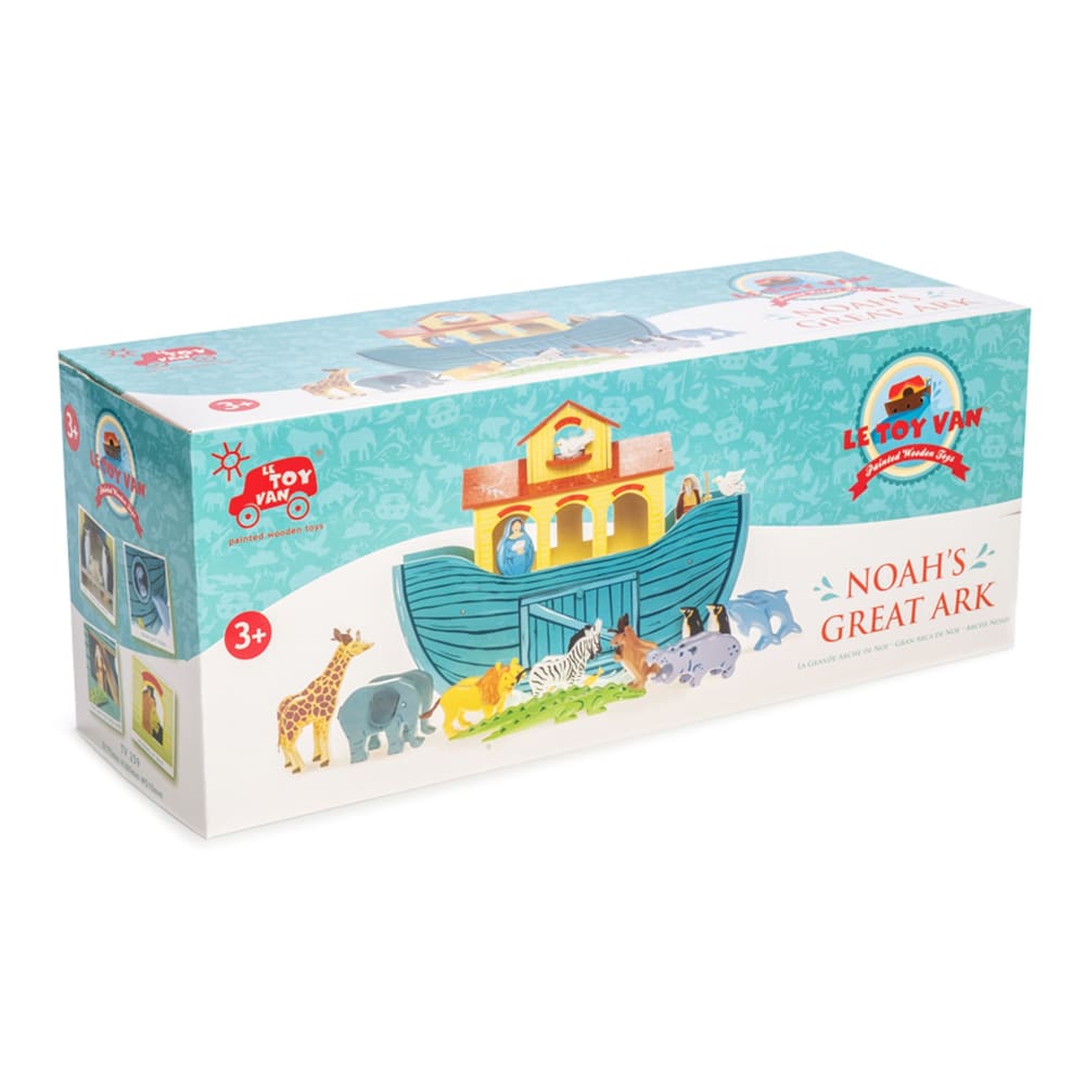 le toy van wooden noah's ark shape sorter