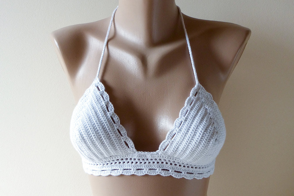 crochet swim top