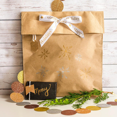 DIY wrapping paper gift bag