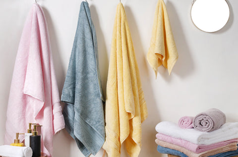 Solid Color Towel Set, Household Cotton Bath Linen Sets, Soft