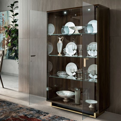 Glass display cabinet