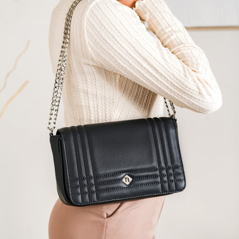 Black shoulder bag