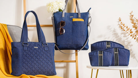 Denim Handbag, Ruffle Denim Jean Tote Bag, Canvas Tote Bag for Women,  Bokzim - Etsy | Denim crafts, Denim handbags, Canvas tote