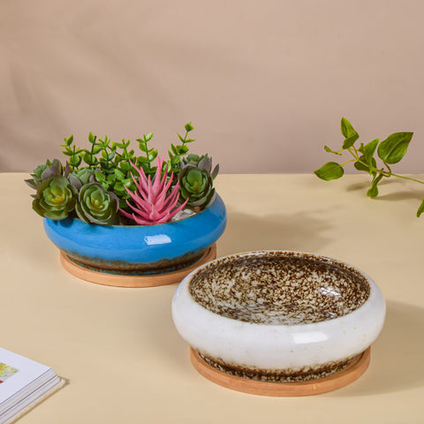 Ceramic indoor planter pots