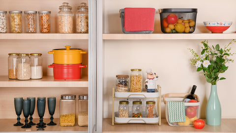 A Very Simple Way To Keep A Tidy Kitchen With Can Organizers