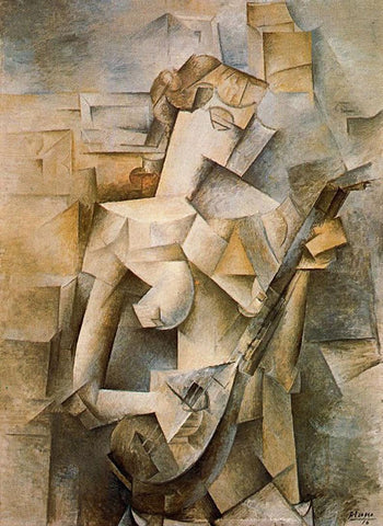 Girl With Mandolin, Pablo Picasso, 1910