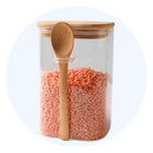 glass jars with lids