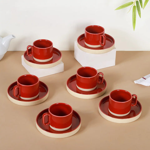 Tea cup and saucer set for home