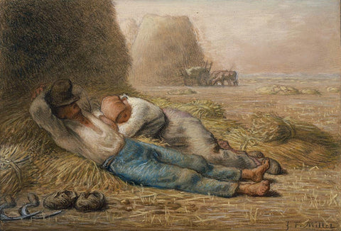 Rest After Work, Jean-François Millet, 1866