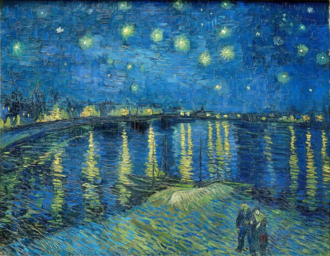 Starry Night Over Rhone, Vincent van Gogh, 1888