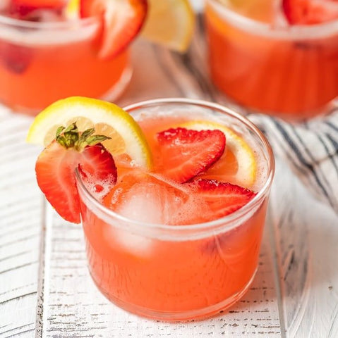 Strawberry lemonade punch