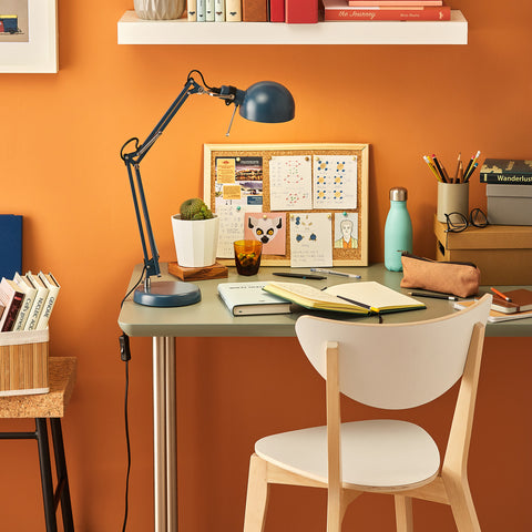 Orange home office design