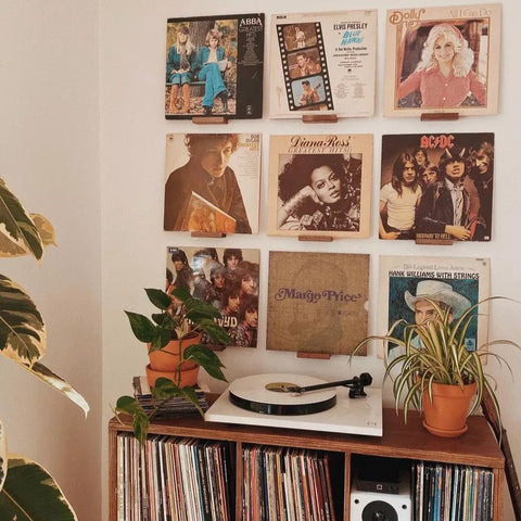 vinyl records wall decor