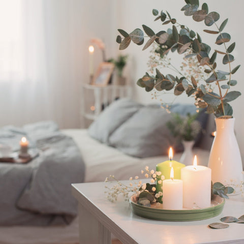 Interior décor with candles