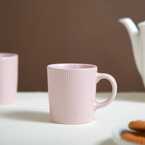 Pink coffee mug