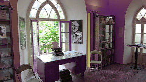 Purple home office