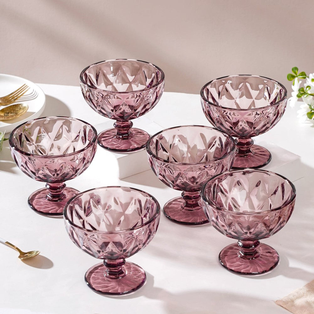 Dessert Bowl Set - Buy Glass Dessert Bowl Set Of 6 |Nestasia