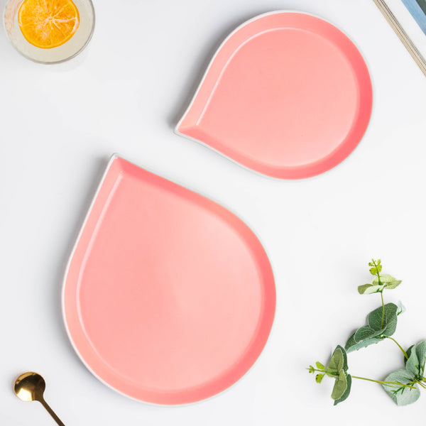 Dew Pink Snack Plate 10 Inch