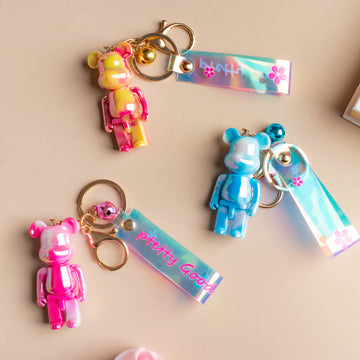 Buy Luxury Teddy Bear Keychain Online in India 