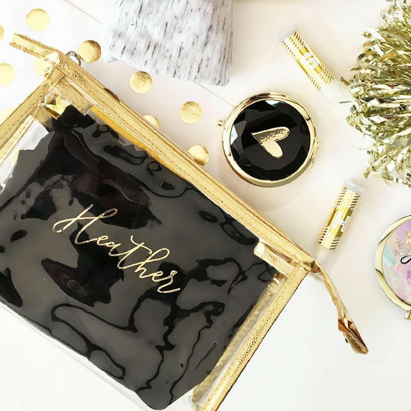 Personalized Bridesmaid Makeup Bag– Lucky Maiden