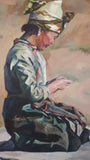"Oriental Woman" by Gabriele Rofi, Oil on Canvas