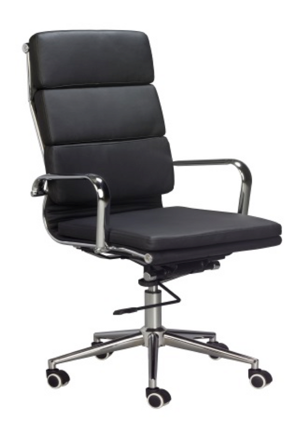 Replica Eames High Back Padded Office Chair - PU – Mad Chair Company