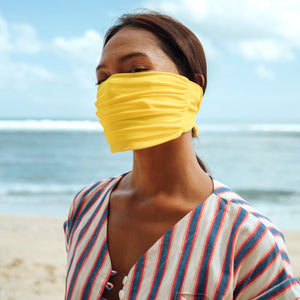 MASKANA UV50 Waterproof Gaiter Face Mask, in Bee Yellow