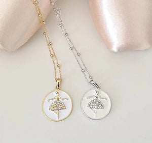 American Dance Supply Large Ballerina Necklace - Empire Dance Shop 