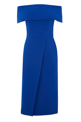 oasis blue bardot dress