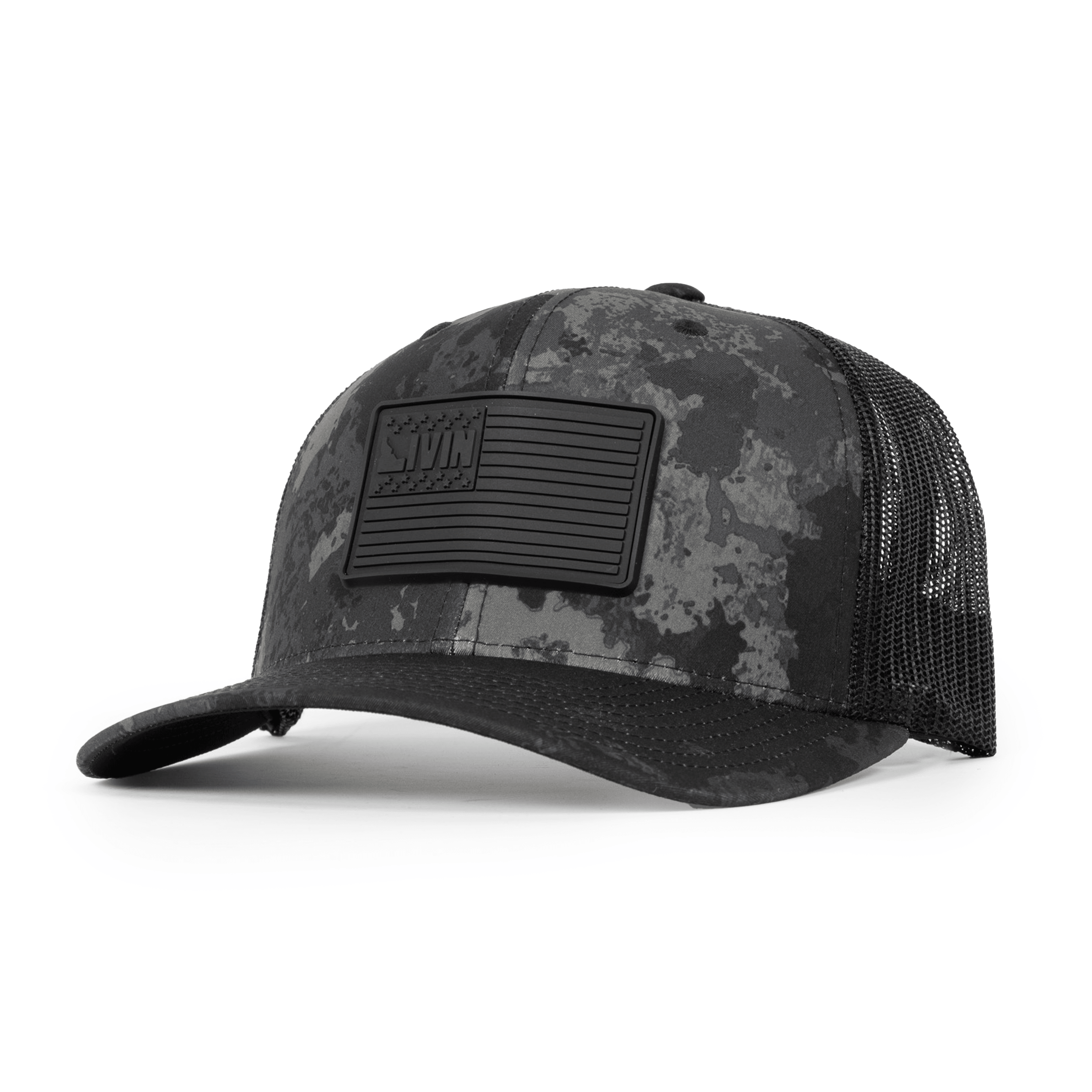 Stealth Flag Multicam FlexFit Hat