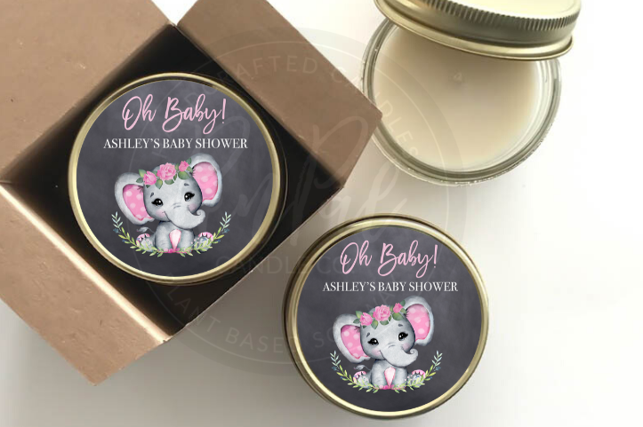 elephant baby shower favors girl