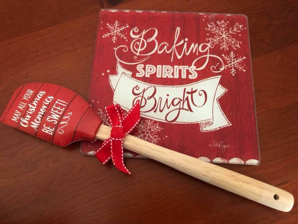 christmas silicone spatula