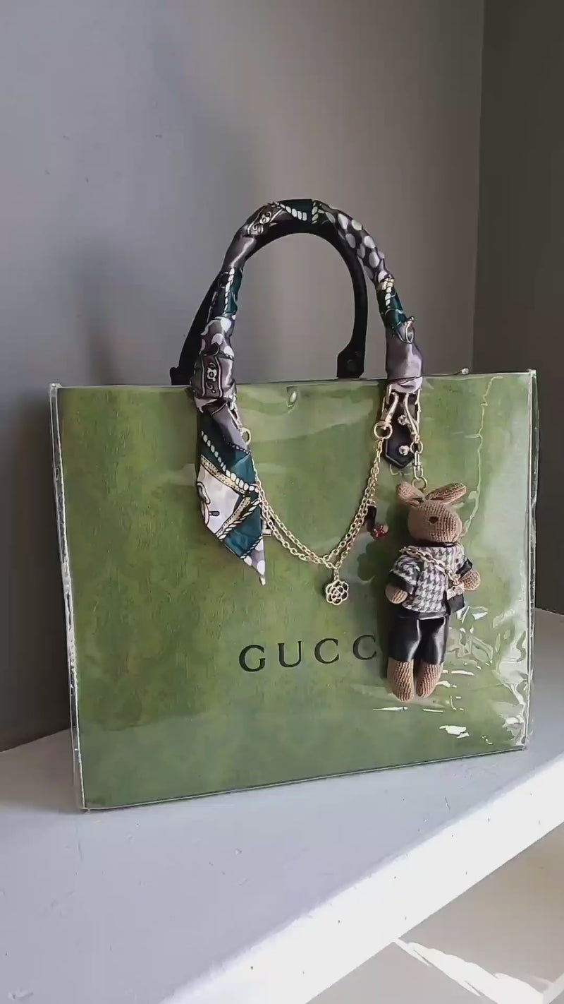 Green Gucci Medium Size Paper Bag