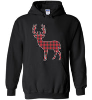 Red Plaid Deer Matching Buffalo Family Pajama T Shirt