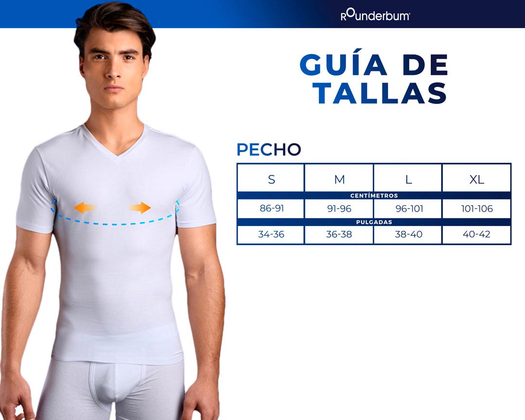 playera guia de tallas normal