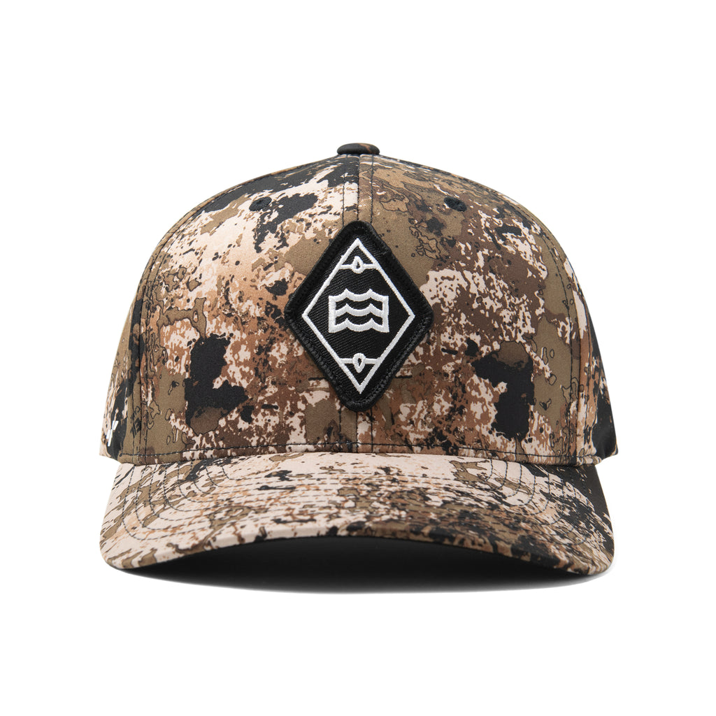 Diamond Logo – Camo) Hat Lateral (Black Vision Patch FlexFit