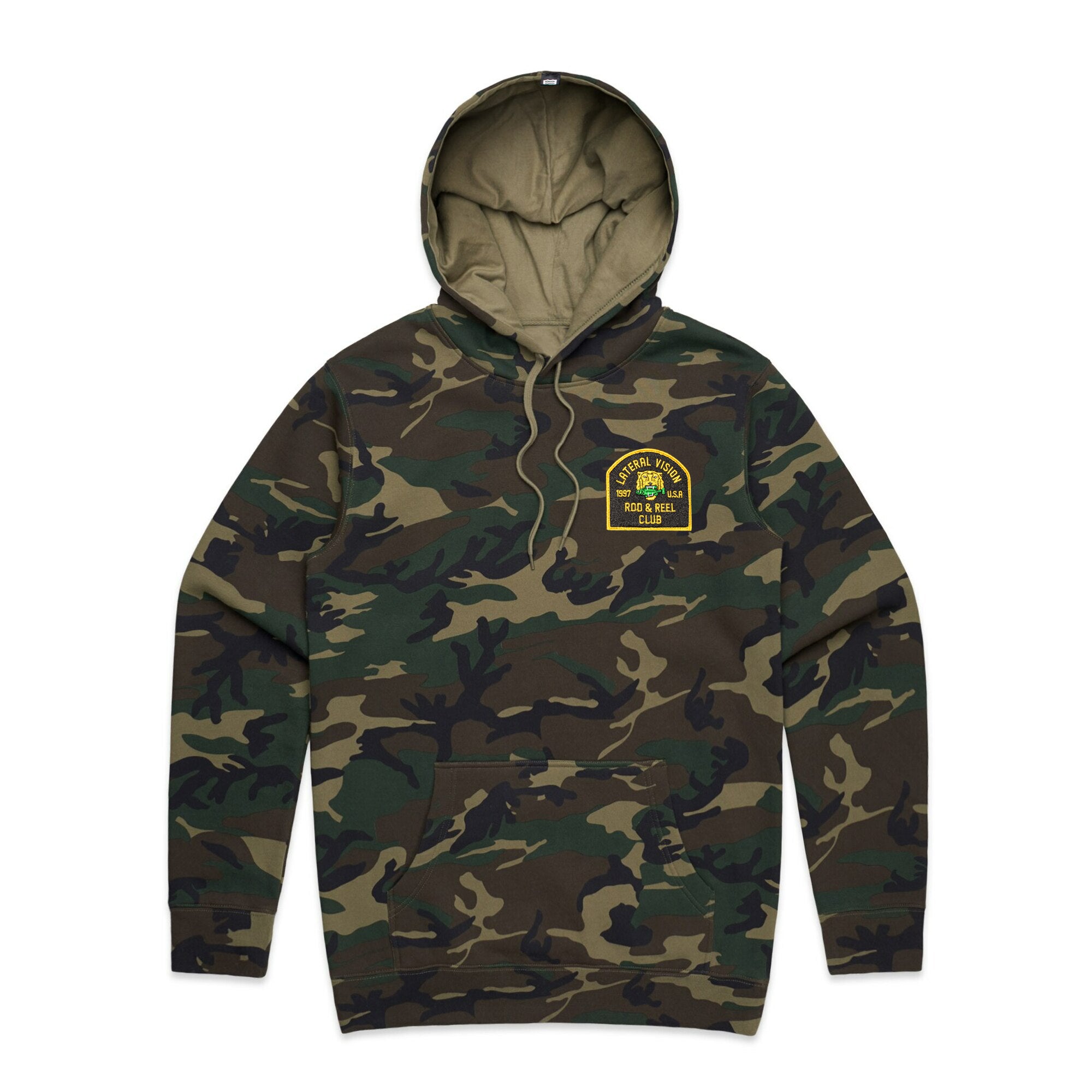 Tiger Camo Hoodie (Green Camo) by Lateral Vision