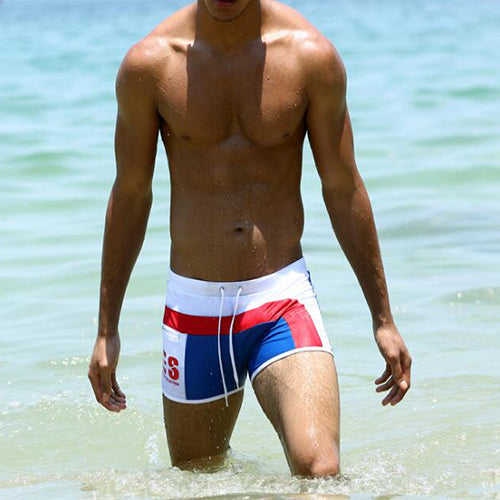 mens stylish swim trunks