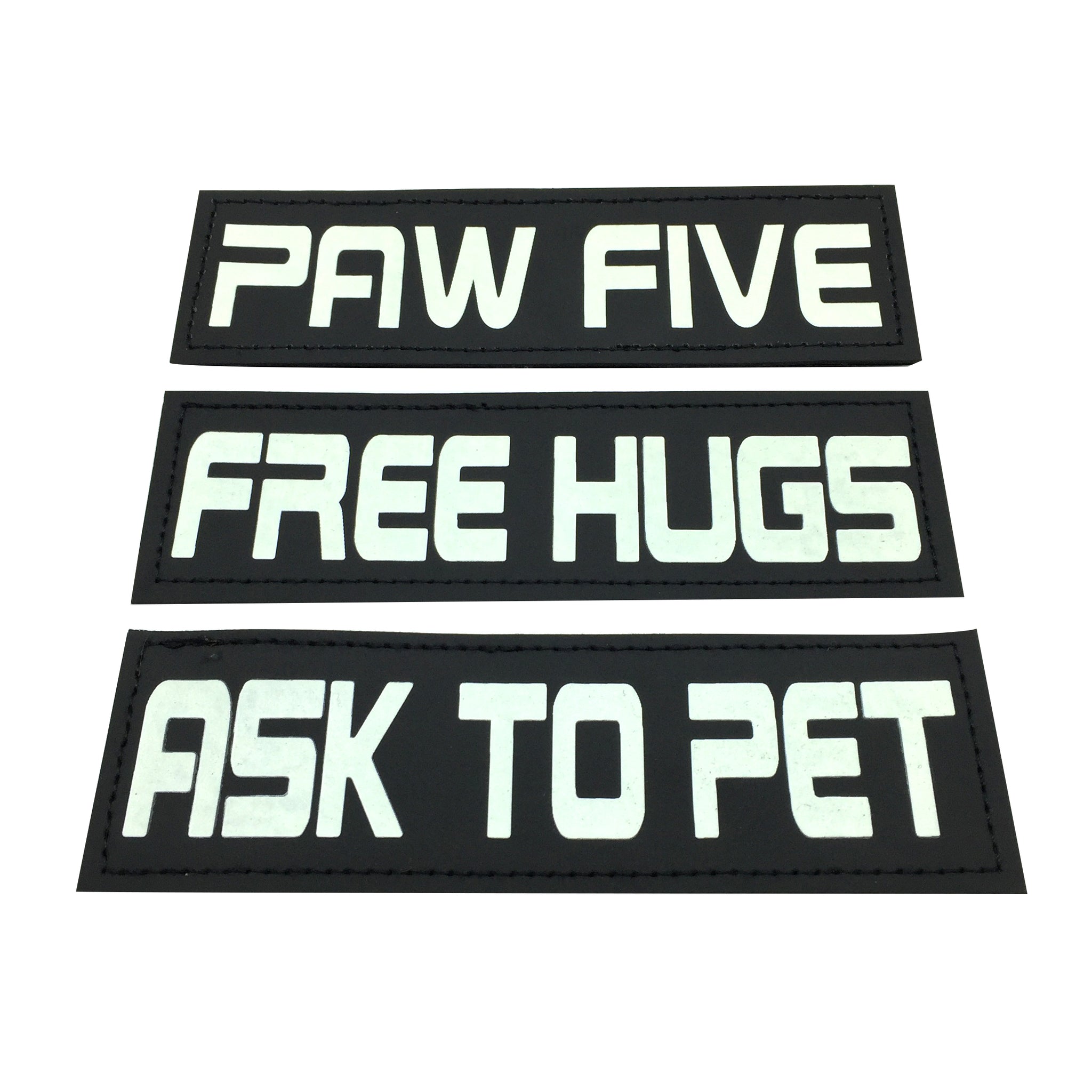 ASK TO PET Velcro Patch (Glow in the Dark) - Paw Five