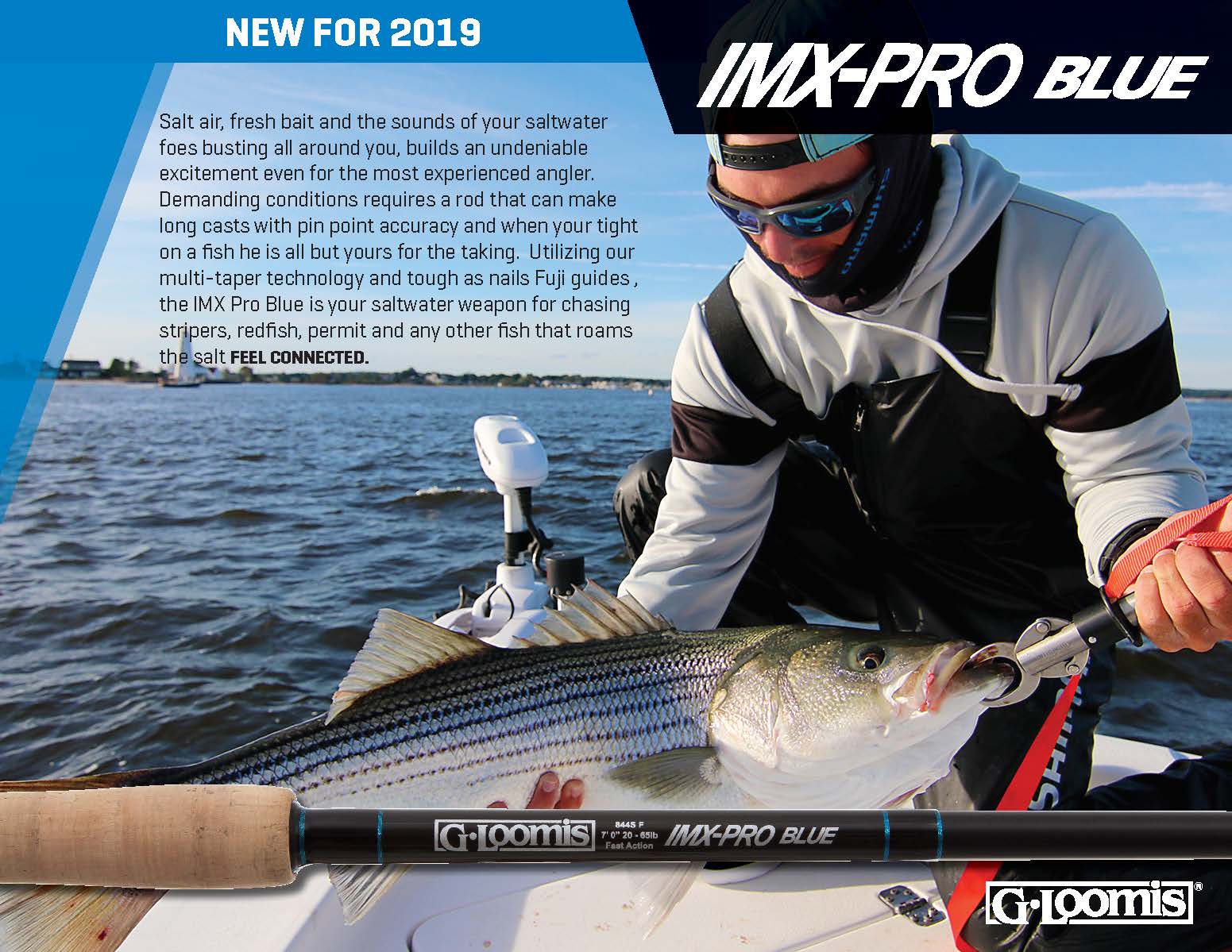 G Loomis IMX-Pro Blue Rods Tagged black-sea-bass - The Saltwater Edge
