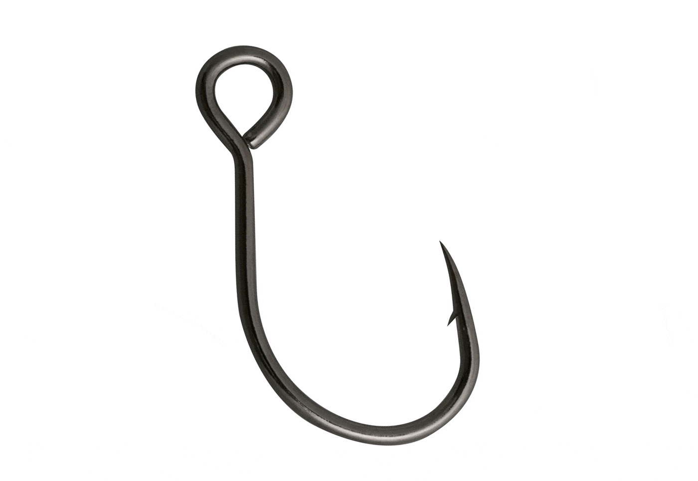 VMC 7237 Coastal Black Inline Single 1X Fishing Hook - The Saltwater Edge