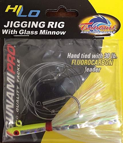 Tsunami Glass Minnow w/ Mylar Skirt XL Hook Teaser - The Saltwater Edge