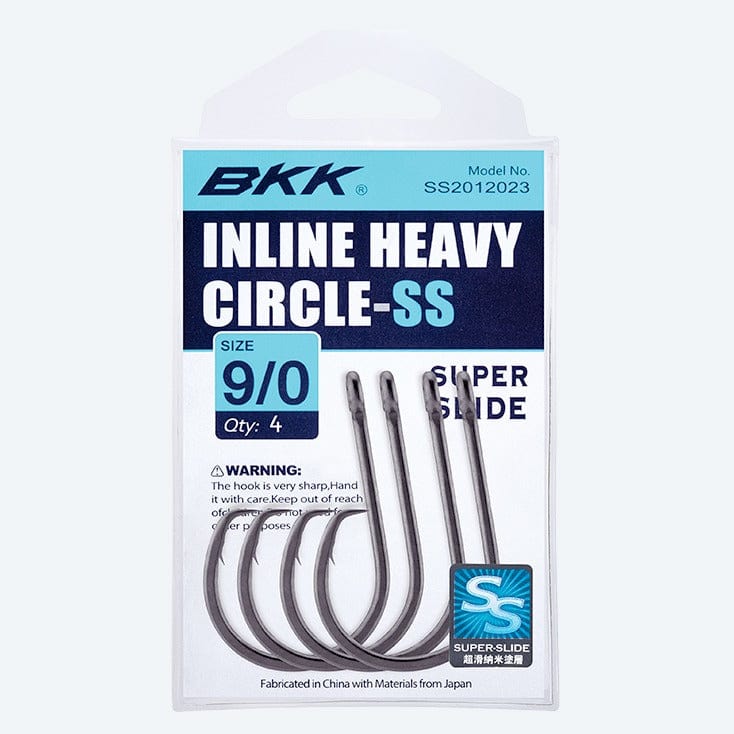  BKK Monster Circle Hook Drifting, 6/0, 2-Pack, 4X, Saltwater Ultra-Antirust Coating, Needle Hook Point, Forged Shank
