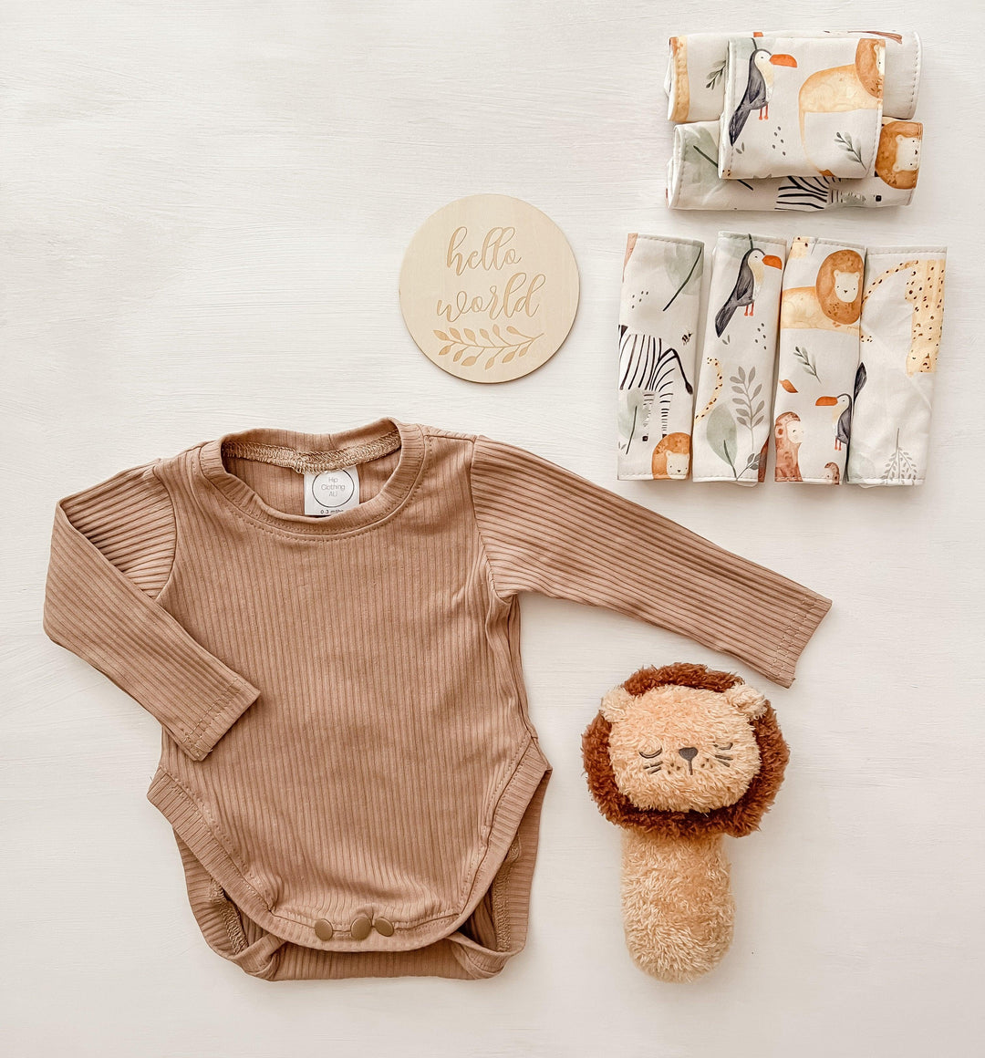 Hip Dysplasia Baby Bean Bag and High Cut Onesies Package